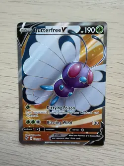 Pokemon Card Butterfree V 177/189 Ultra Rare Darkness Ablaze Near Mint - Image 1