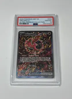 2025 Pokemon Mega Card 024 Oricorio EX Ultra premium Promo Graded PSA 10 GEM MT - Image 1