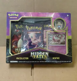 Pokemon S&M Hidden Fates Pin Collection Mewtwo Factory SEALED - Image 1