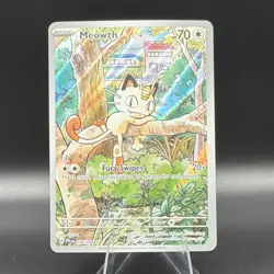 Pokemon Meowth Illustration Rare Holo Me02 Phantasmal Flames 106/094 Basic 70 HP - Image 1