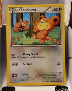 Pokemon TCG Teddiursa RC15/RC25 & Ursaring RC16/RC25 Radiant Collection NM - Image 2