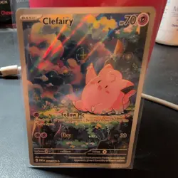 Lillie's Clefairy ex Special Illustration Rare Holo Sv09 184/159 Pokemon - Image 1