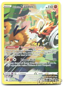 Galarian Zapdos SWSH283 Holo Promo Sword & Shield Promo Pokemon NM - Image 1