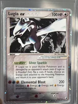2005 Pokemon EX Unseen Forces Lugia EX Holo Foil Rare 105/115 MP - Image 2