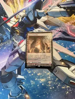 Sacred Foundry Masterpiece Foil Magic Gathering MTG Card - Image 1