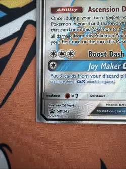 Pokemon 2000 Sun & Moon Eevee GX SM242 Black Star Promo - Near Mint - Image 5