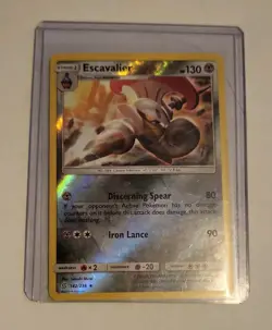 Pokemon Escavalier 142/236 Reverse Holo Rare Unified Minds Near Mint Fresh Pull - Image 3