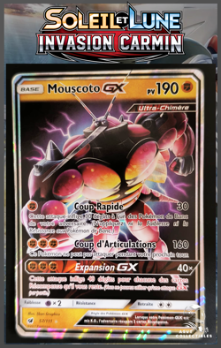 Carte Pokemon Mouscoto GX 57/111 SL4 Soleil Lune Invasion Carmin FR SL04 - Image 1