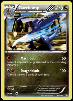 Garchomp 90/124 Holo Rare Dragons Exalted Pokemon Holo LP - Image 1