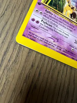 ERROR Miscut Misprint - OC Pokemon GIRAFARIG - Neo Genesis 1st Edition - 58/111 - Image 2