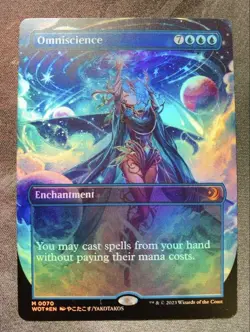 Showcase Foil Omniscience MTG Magic The Gathering English Card - Image 1