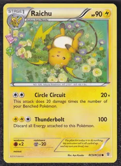 Raichu RC9/RC32 Pokemon Generations Radiant Collection VG Pokemon TCG - Image 1