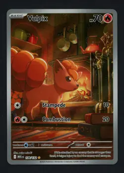 Vulpix 138/132 ME01: Mega Evolution Holofoil Illustration Rare Pokemon TCG - Image 1