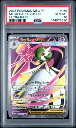 Carte Pokemon Mega-Gardevoir ex 159/132 Holo Mega-Evolution PSA 10 GEM MINT 🔥 - Image 2