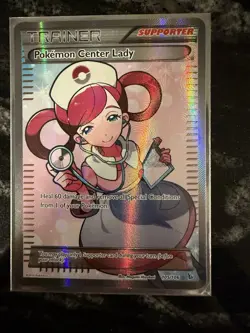 Pokemon Center Lady (105 Full Art) 105/106 Flashfire Holo - Image 1
