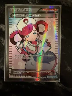 Pokemon Center Lady (105 Full Art) 105/106 Flashfire Holo - Image 2