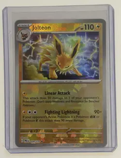 Pokemon Prismatic Evolutions Masterball Holo Jolteon 029/131 - Image 1