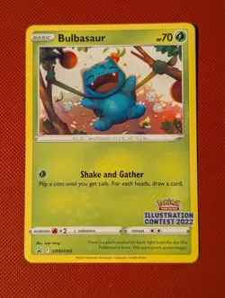 Pokemon TCG - Bulbasaur - SWSH303 - Illustration Contest 2022 Promo - Image 1
