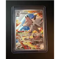 Pokemon TCG Lycanroc 166/159 Sv09: Journey Together Illustration Rare Holo 120HP - Image 1