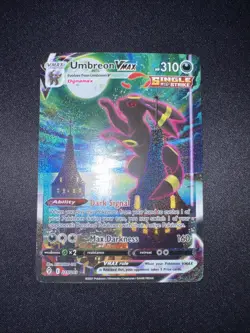 Umbreon VMAX (Alternate Art Secret) 215/203 Pokemon Evolving Skies LP - Image 2