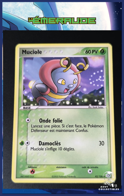 Carte Pokemon Muciole 42/106 Bloc EX Emeraude FR 2005 - Image 1