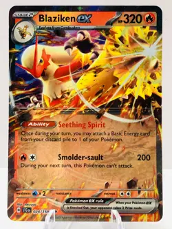 Pokemon Blaziken ex 024/159 Journey Together Scarlet & Violet Double Rare - Image 2