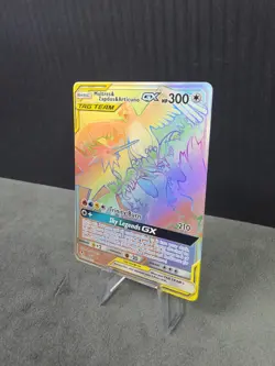Pokemon Moltres & Zapdos & Articuno GX 69/68 TAG TEAM Rainbow Secret Rare NM - Image 2