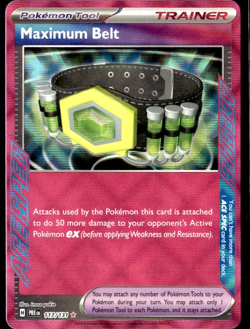 Maximum Belt 117/131 Prismatic Evolutions Ace Spec Pokemon TCG - Image 1