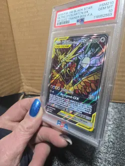 2019 POKEMON SM BLACK STAR PROMO FULL ART/MOLTRES & ZAPDOS & ARTICUNO GX PSA 10 - Image 5
