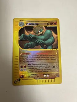 Machamp 51/165 Rare Expedition Base Set Pokemon Reverse Holo - Image 1
