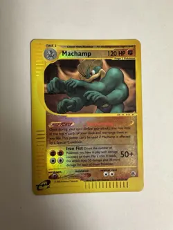 Machamp 51/165 Rare Expedition Base Set Pokemon Reverse Holo - Image 2