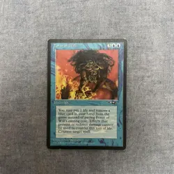 Old Frame Force of Will MTG Non-Foil Alliance First Edition Used - Image 1