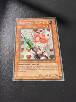 Yu-Gi-Oh! Injection Fairy Lilly LOD-100 Unlimited Edition Secret Rare LP/MP - Image 2