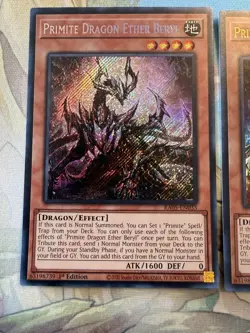 X2 Yugioh Primite Dragon Ether Beryl RA05-EN033 - Image 2