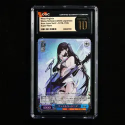 CGC 10 PRISTINE 2025 Weiss Schwarz JPN Azur Lane West Virginia AZL/S119-113S SR - Image 2