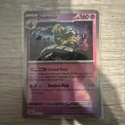 Pokemon TCG Dusknoir 037/131 Prismatic Evolutions Master Ball Rare Holo Card - Image 2