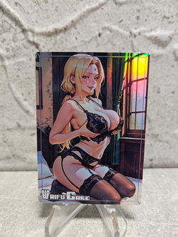 Tsunade Trading Card Waifu Goddess Story Anime Girl holo Karte Manga Full Art - Image 1
