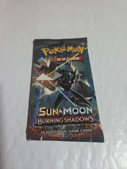 Pokemon Sun and Moon Burning Shadows 10-Card Sealed Booster Pack (Necrozma) - Image 1