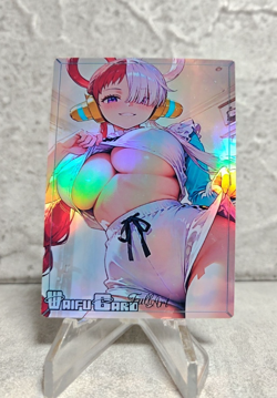 Uta Trading Card Waifu Goddess Story Anime Girl holo Karte Manga Full Art - Image 1