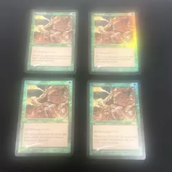 Muscle Sliver Set of 4 Foil Magic the Gathering MTG Collector Play Rare - Image 1