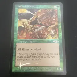 Muscle Sliver Set of 4 Foil Magic the Gathering MTG Collector Play Rare - Image 3