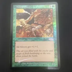 Muscle Sliver Set of 4 Foil Magic the Gathering MTG Collector Play Rare - Image 5