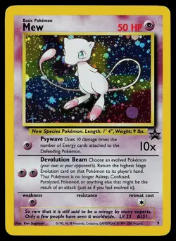 Pokemon Card - Mew Wizards Black Star Promos 9 Holo Promo - Image 1