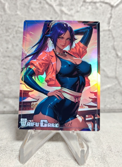 Yoruichi Trading Card Waifu Goddess Story Anime Girl holo Karte Manga Full Art - Image 1