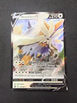 Stoutland V 117/163| Ultra Rare SWSH05: | Battle Styles | Pokemon Card | NM - Image 1