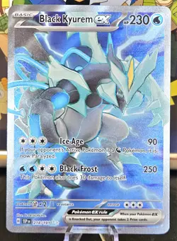 🔥 Pokemon TCG Black Kyurem EX 218/191 Ultra Rare Full Art Holo Card SV08: SSP - Image 1
