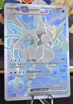 🔥 Pokemon TCG Black Kyurem EX 218/191 Ultra Rare Full Art Holo Card SV08: SSP - Image 3