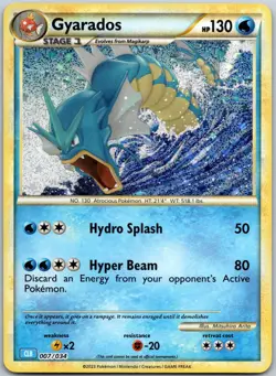 Gyarados 007/034 Holo Classic Collection Trading Card Game NM - Image 1