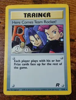 Here Comes Team Rocket! 15/82 Holo Team Rocket Set Pokemon Card LP-PL - Image 1