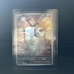 Pokemon Latios Sv08: Surging Sparks Holo Illustration Card #203/191 - Image 1